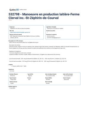 Ferme Clerval Inc