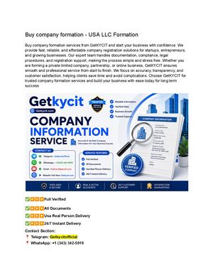 Buy Company Formation Usa Llc Formation