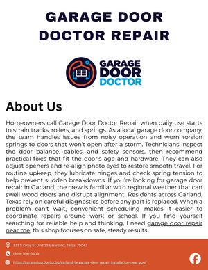 Garage Door Doctor Repair
