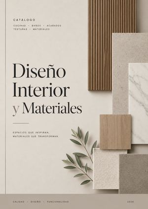 DISEÑO INTERIOR Y MATERIALES