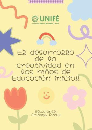 El desarrollo de la creatividad en los niños de Educación inicial
