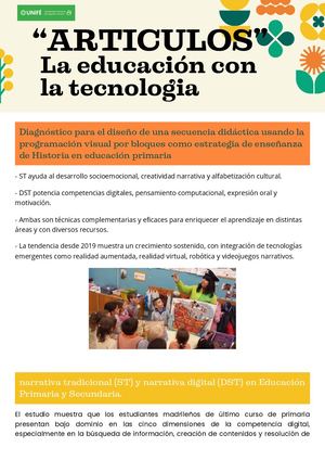 Diagnóstico Para El Diseño De Una Secuencia Didáctica Usando La Programación Visual Por Bloques Como Estrategia De Enseñanza De Historia En Educación Primaria