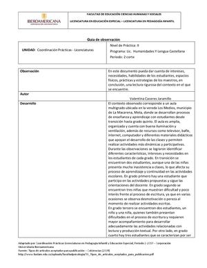Práctica pedagógica corte 2