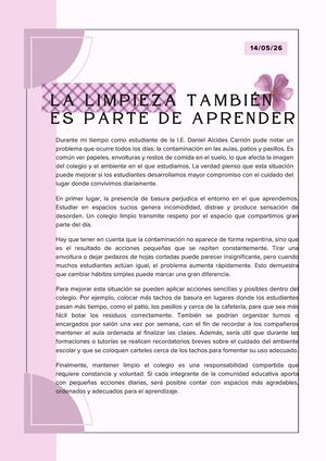 Documento A4 Articulo De Opinion