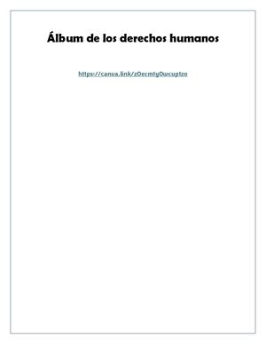 ÁLbum De Los Derechos Humanos