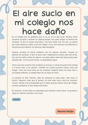 Articulo De Opinión Masiel Mejia