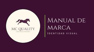 Manual De Identidad De Marca Mc Quality Showjumpers