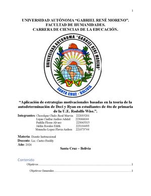 Proyecto de Intervención Socioeducativo - Weimar Romero