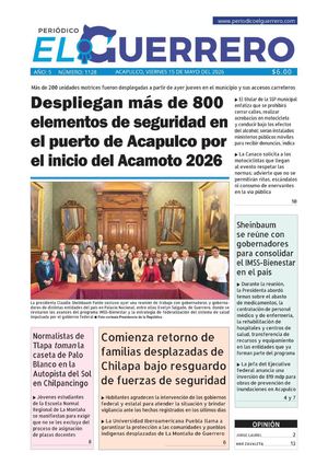 Viernes 15 de mayo del 2026