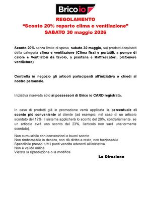 Reg 30 Maggio Sconto 20% Refrigerazione
