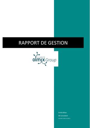 Analyse Olmix 2025