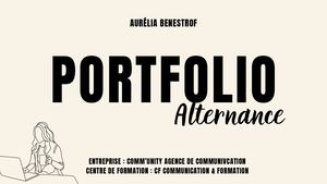 Portfolio Aurélia Benestrof Bts Mai 2026