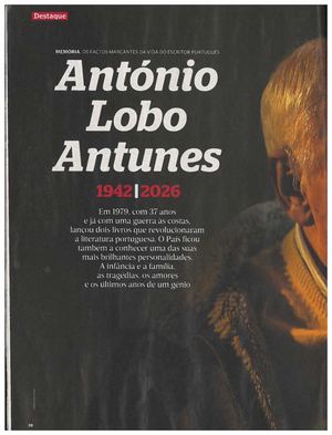 Lobo Antunes Sabado Marco 2026 2