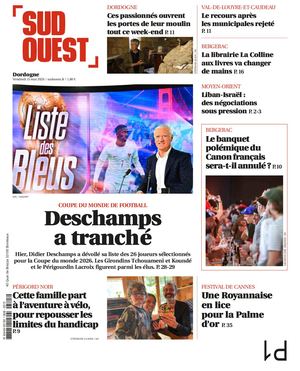 Sud Ouest Vendredi 15 Mai