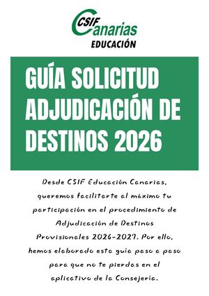 Guia Adjudicacion De Destinos