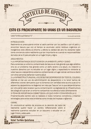 LOS RESIDUOS EN LA I.E