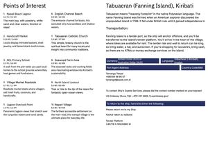 Tabuaeran Kiribati Sbn