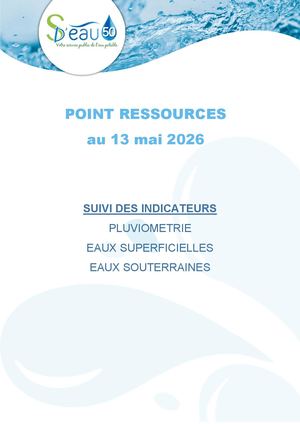 SDeau50, Note Ressources du 13 mai 2026