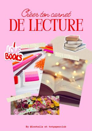 Tutoriel Carnet De Lecture
