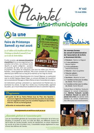 Plaintel Infos 662 Du 15 Mai 2026