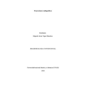 Proyecciones Radiográficas