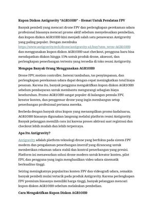 Kupon Diskon Antigravity “AGR1OH0”