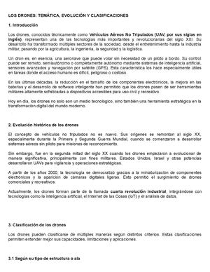 DRONES Y SUS CLASIFICACIONES
