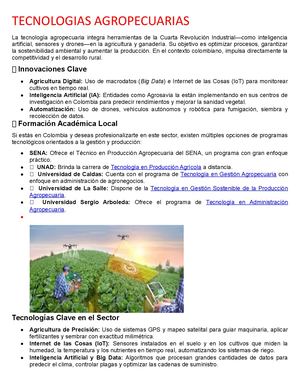 Tecnologias Agropecuarias