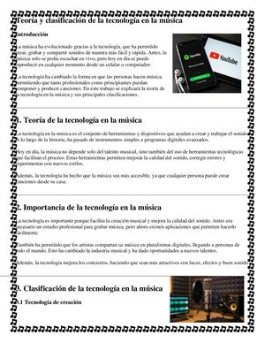 tecnología en la música