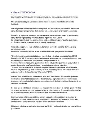Ciencia Y Tecnología