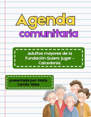 Agenda fundación quiero jugar