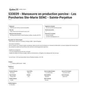 Les Porcheries Ste Marie Senc 533039