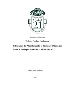 Estrategias De Afrontamiento Y Bienestar Psicológico 1