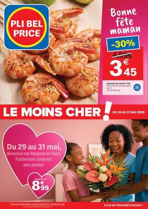 Pli Bel Price - Nos Promotions valables du 20 au 31 Mai