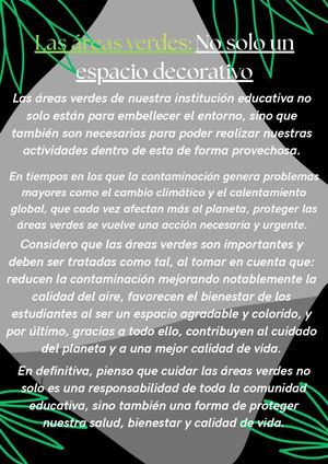 Las Areas Verdes De La Institución Educativa Dacg (1)