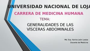 Vísceras Abdominales