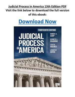 Judicial Process In America 13th Edition PDF