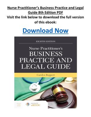 Nurse Practitioner’s Business Practice And Legal Guide 8th Edition PDF