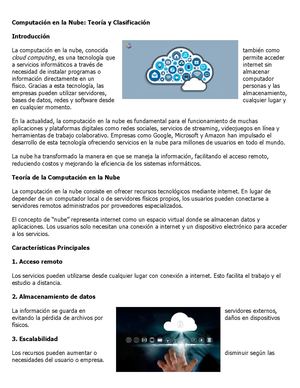 Computación En La Nube