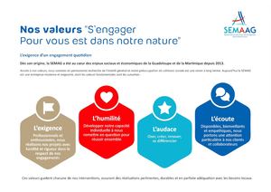 Semaag - Les valeurs