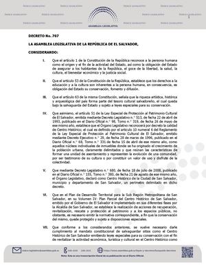 Ley De Creacion De La Autoridad De Planificacion Del Centro Historico De San Salvador 3