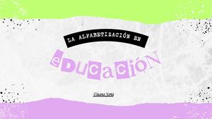 LA ALFABETIZACIÓN DIGITAL  EN  EDUCACIÓN