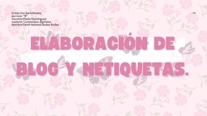 Guia 2 Elaboración De Blog Y Netiquetas