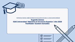 Portafolio Digital Evaluación En Educación Superior