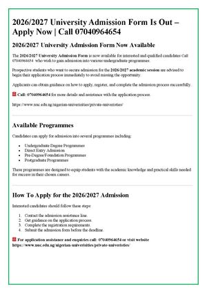 Mewar International University,  Undergraduate,2026)2027 Application Form Is Out ☎️ (O7040964654)(+2347O40964654) (DR MRS FAITH) for more Information On How Official websites of the first President of the Court, The Lord Phillips of Worth Matravers, claim