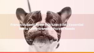 French Bulldog Road Trip Checklist | Essential Items Every Frenchie Parent Needs