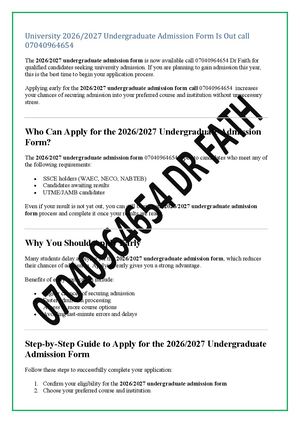Post Utme 2026)2027 Covenant University Application Form Is Out ☎️ (O7040964654)(DR MRS FAITH) JUPEB/TRANSFER FORM for more Information On How Official website are for the new email To avoid a tie, all cases are heard by a panel containing an odd number o