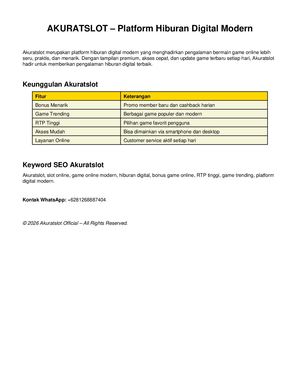 Akuratslot Profile