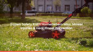 2 Lawn Safety Risks Homeowners Miss: Mower Injuries & Heat Illness Prevention