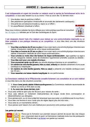 Questionnaire Sante 2025 2026